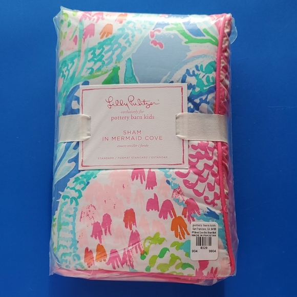 Lilly Pulitzer Pottery Barn Mermaid's Cove Full Sheet Set AND 1 MATCHING SHAM!! - Picture 12 of 15